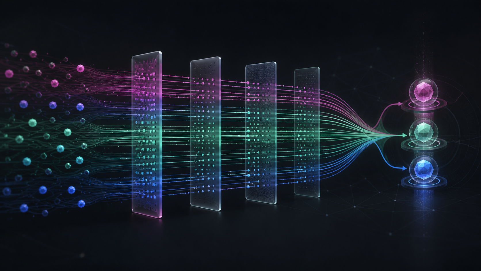 Parallel retrieval streams passing through filters and narrowing to verified evidence
