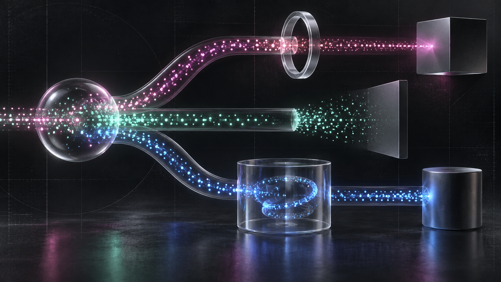 Abstract agent operations branching into automatic passage, termination and protected review